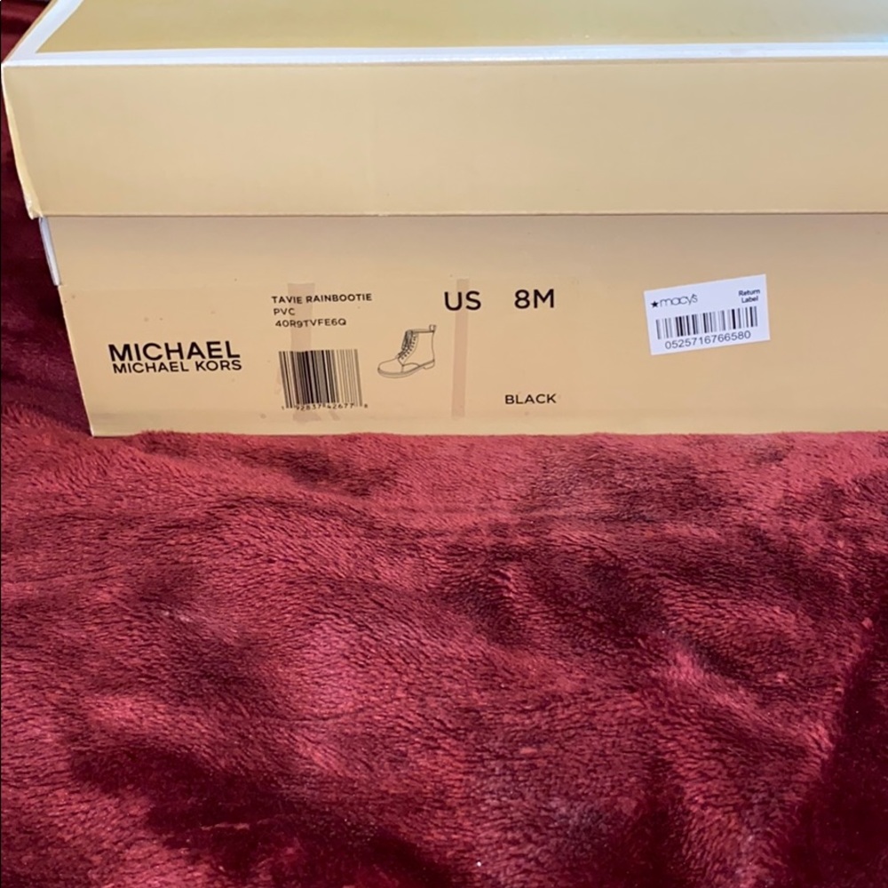 MICHAEL KORS - Black Combat Rain Boots - Picture 5 of 5